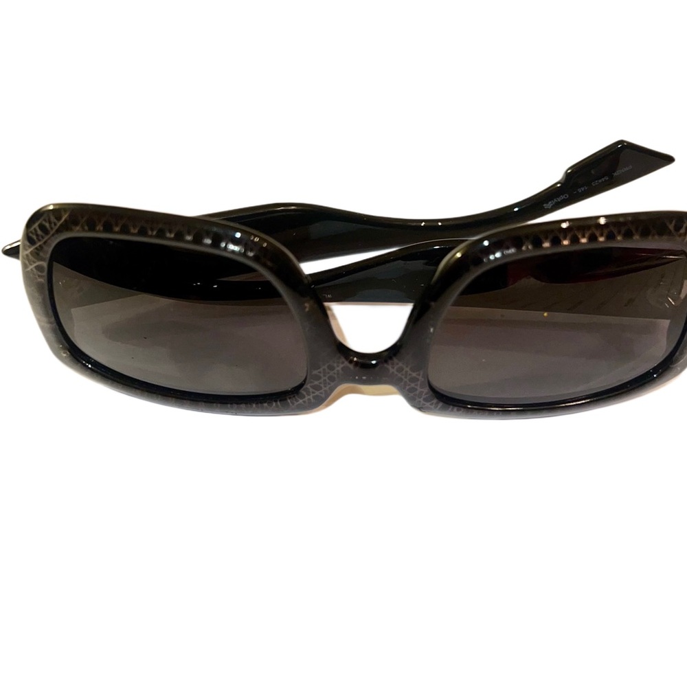 CHRISTIAN DIOR DDior Black & Silver 54 mm Sunglasses - Picture 4 of 11